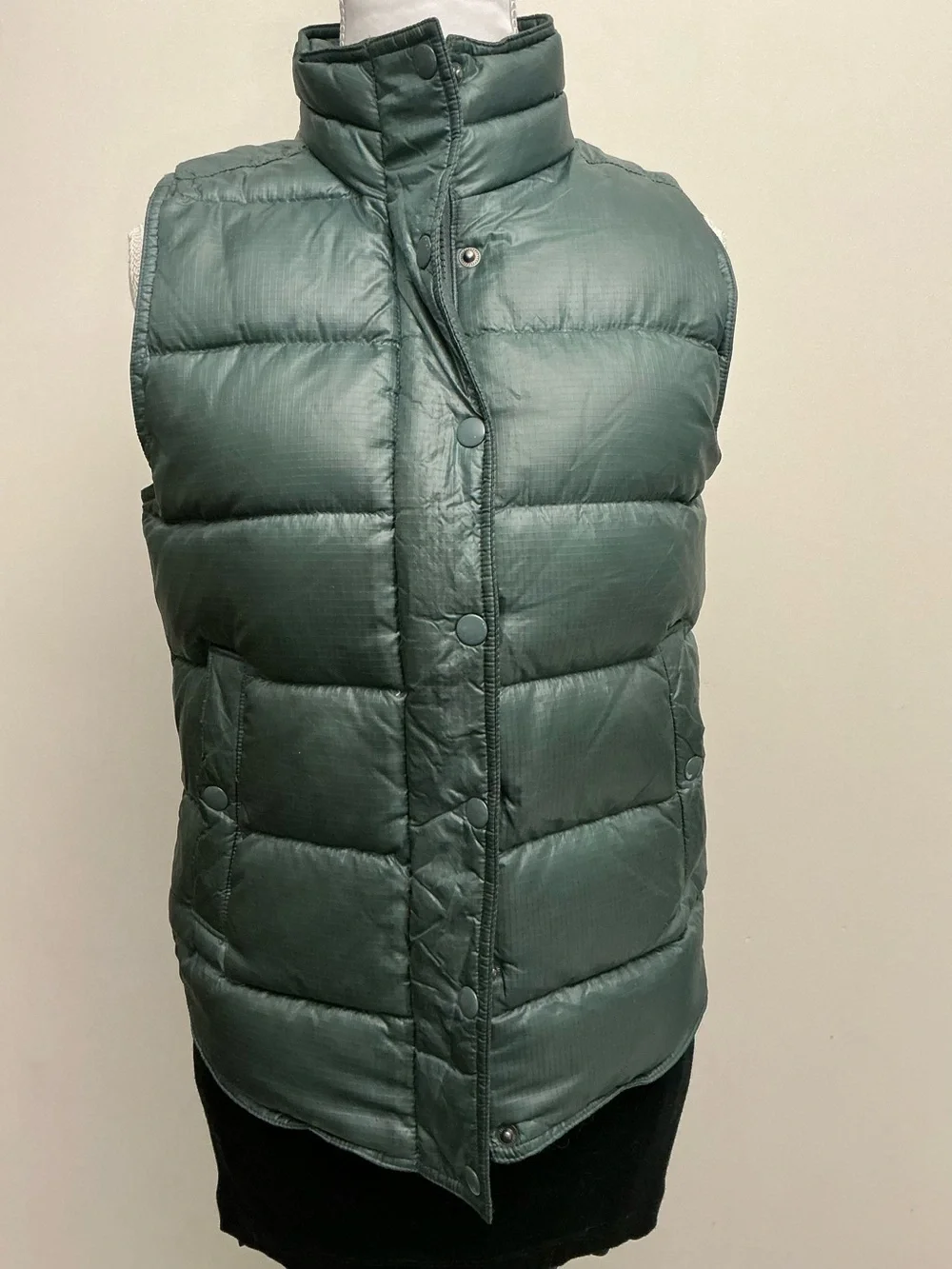 J. Crew Quilted Puffer Vest in Deep Green